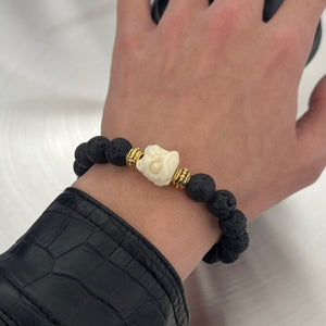 Lion Head Bracelet for Courage, Strength & Prosperity