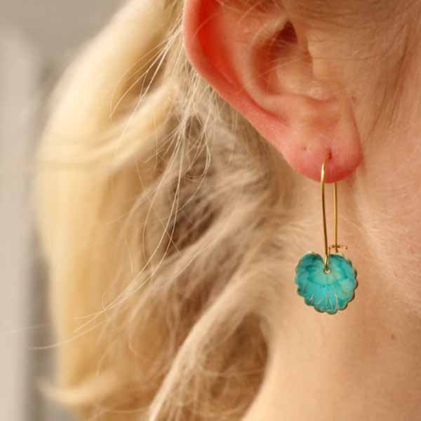 Lotus Leaf Earrings | Retro Fashion Accessories | Handmade Chinese Style Earrings