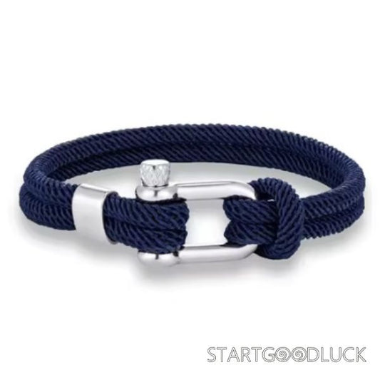 Man Silver Clasp Bracelet | Simple and Versatile Bracelet | Six Colors To Choose