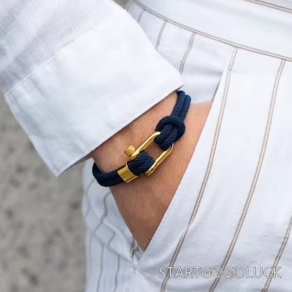 Man Silver Clasp Bracelet | Simple and Versatile Bracelet | Six Colors To Choose