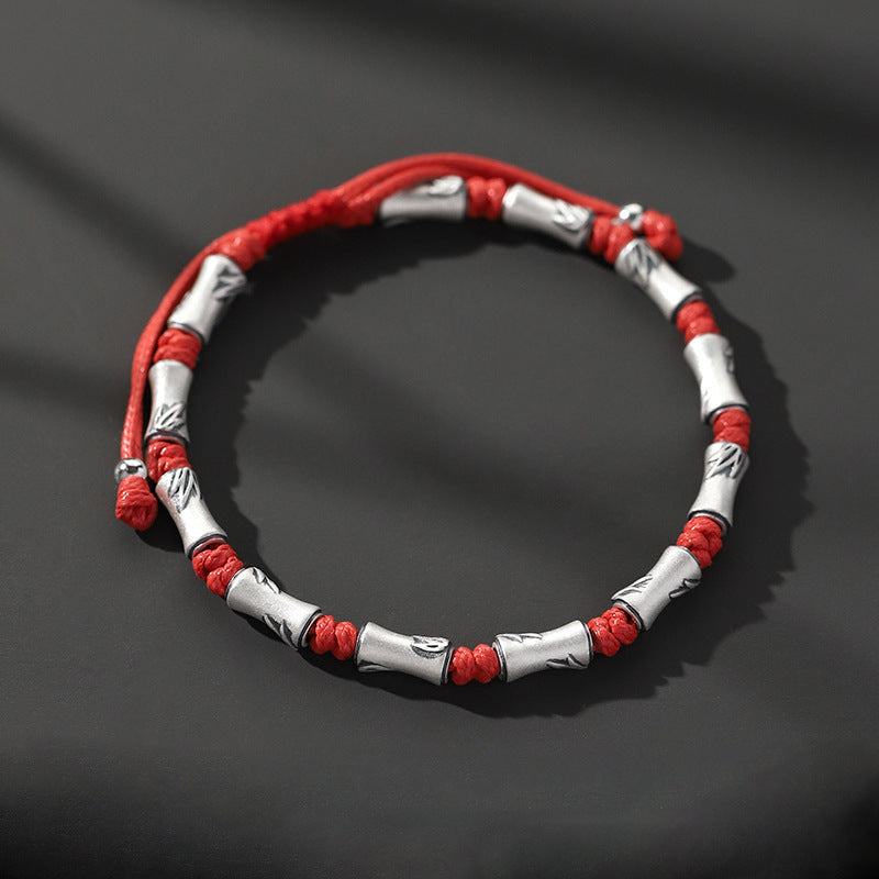 Men's Bamboo woven hand rope  Bracelet for Gift