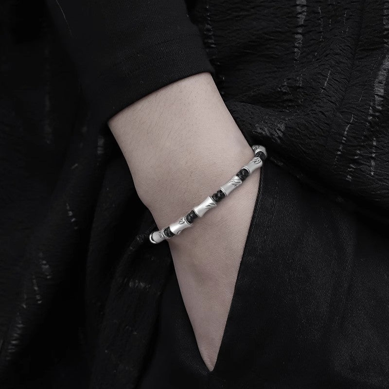 Men's Bamboo woven hand rope  Bracelet for Gift