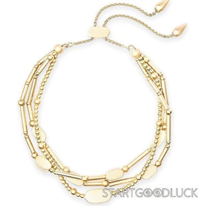 Multi-layer Beaded Bracelet  | Women Golden Elegant Bracelet