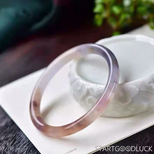 Natural Purple Jadeite bracelets – Smooth Gemstone Jewelry with Mystic Charm