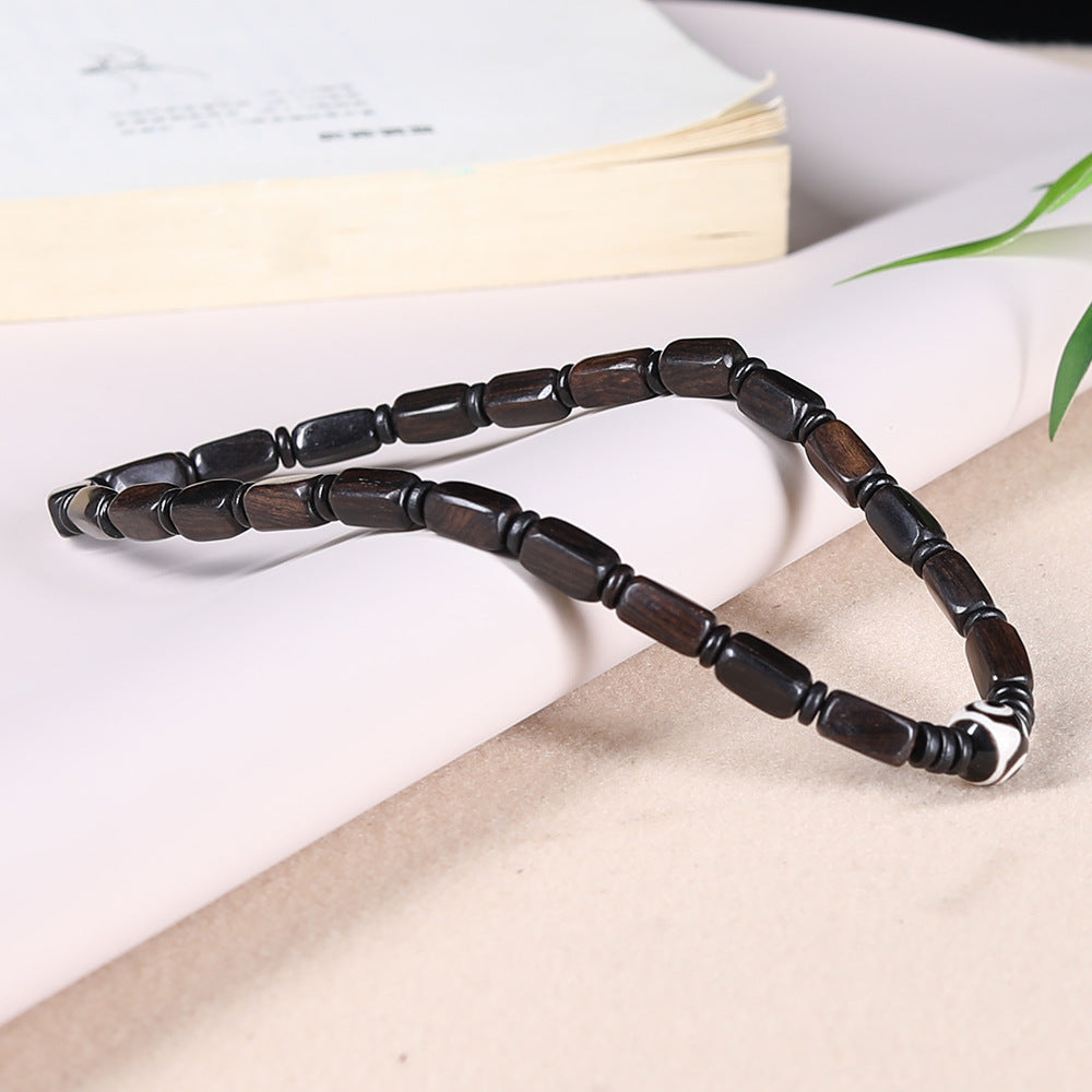 Natural Black Sandalwood and Purple Sandalwood Evil Eye Protection and Guardianship Bracelet