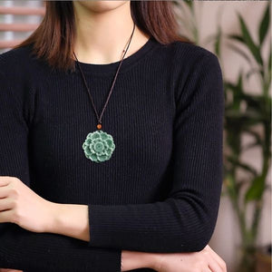 Natural Hexagonal The Tree Of Life Crystal Courage Harmony Necklace