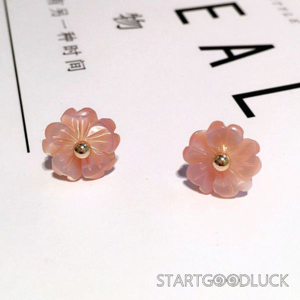 Natural Jade Flower Earrings | S925 Sterling Silver Stud | Best Birthday Gift