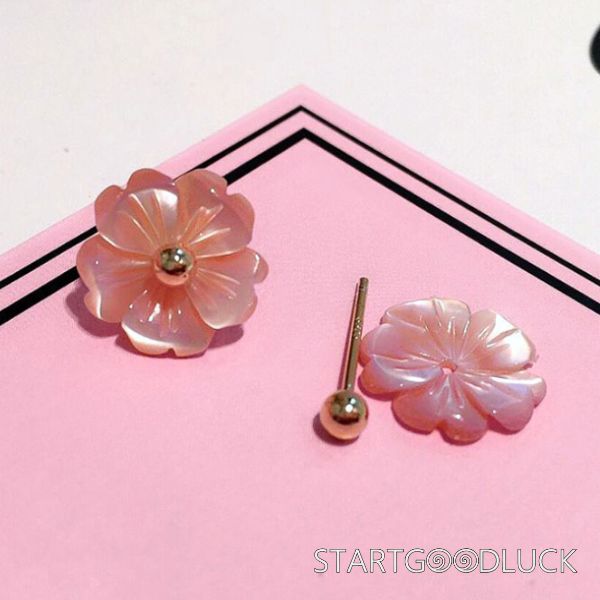 Natural Jade Flower Earrings | S925 Sterling Silver Stud | Best Birthday Gift