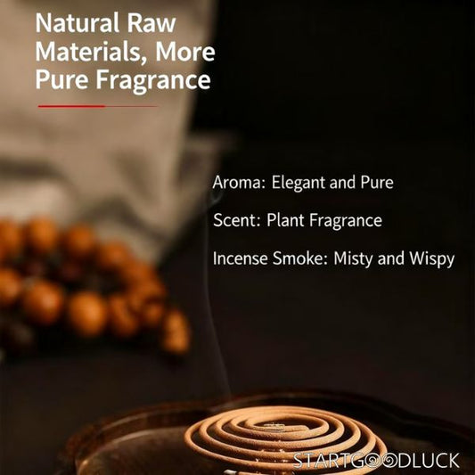 Incense Coil - Natural Plant Fragrance ,Pure Aroma Zen Spiritual Decor