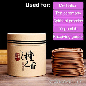 Natural Sandalwood Incense | Pure Sandalwood for Healing & Serenity - StartGoodLuck