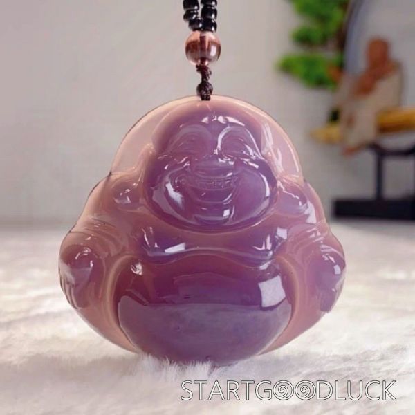 Purple Jade Buddha Pandant | Jade Stone Pendants | Jade Necklace for Men