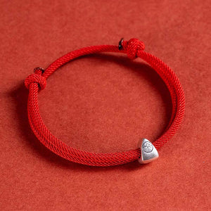 Red Rope 925 Silver Rice Dumplings Postgraduate Entrance Examination Love and Luck Bracelet