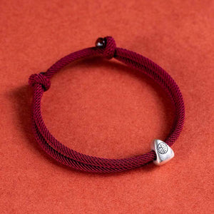 Red Rope 925 Silver Rice Dumplings Postgraduate Entrance Examination Love and Luck Bracelet