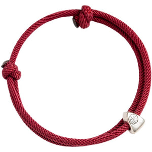 Red Rope 925 Silver Rice Dumplings Postgraduate Entrance Examination Love and Luck Bracelet