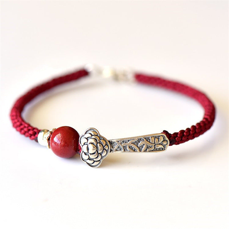 Red Rope Bracelet without background