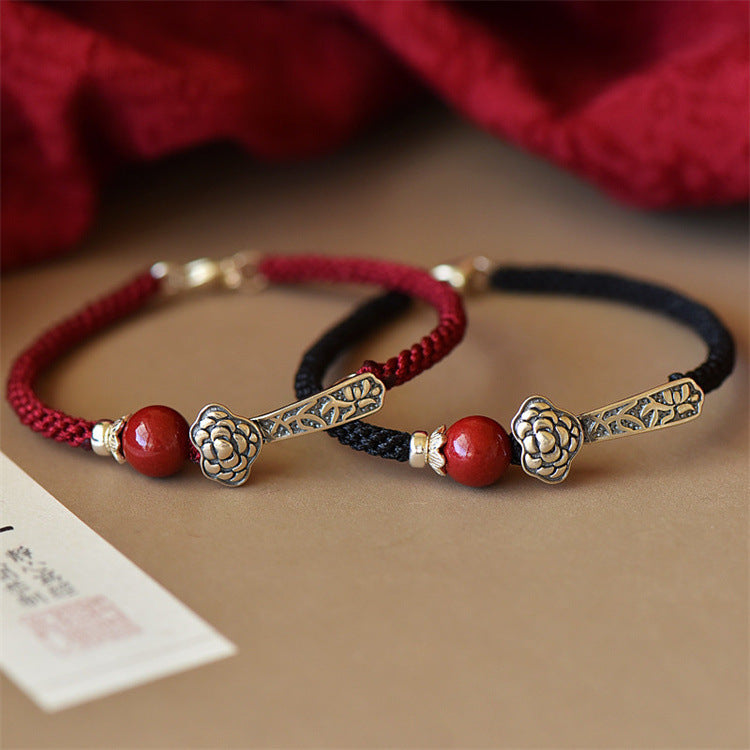 Red Rope Bracelet and black Rope Bracelet