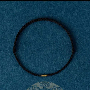 Red Rope Gold Beads Fortune Transfer Love and Luck Bracelet