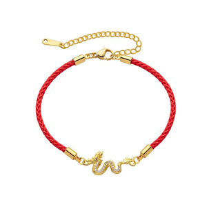 Red Rope String Dragon Zodiac Female&Male Prosperity and Wealth Bracelet