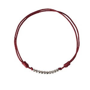 Red String 925 Silver Beads Good Luck Bead Love and Luck Bracelet