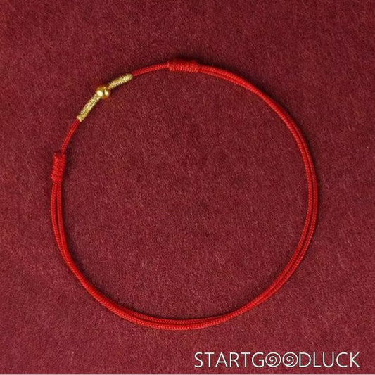 Red String Bracelet With Gold | Black String Bracelet