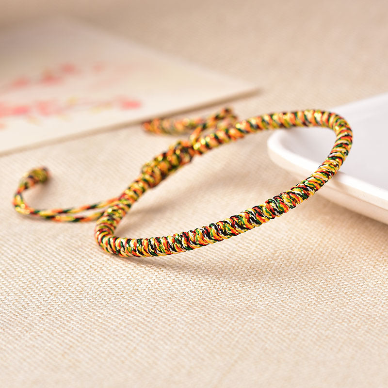 Red String Handmade Woven Diamond Knot Love and Luck Bracelet