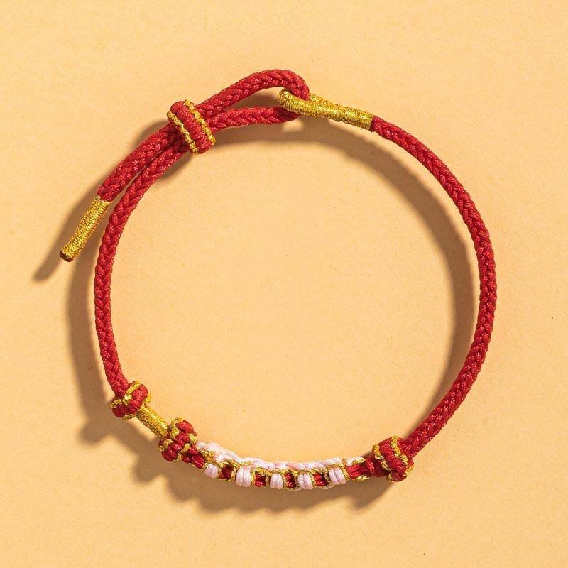 Handmade Red String Protection Bracelet for Love & Luck