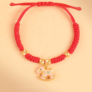 Red String Year of the Horse Love and Luck Bracelet