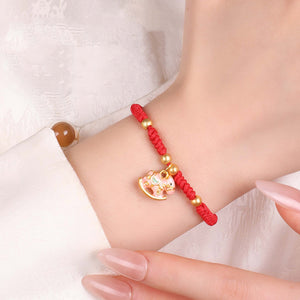Red String Year of the Horse Love and Luck Bracelet