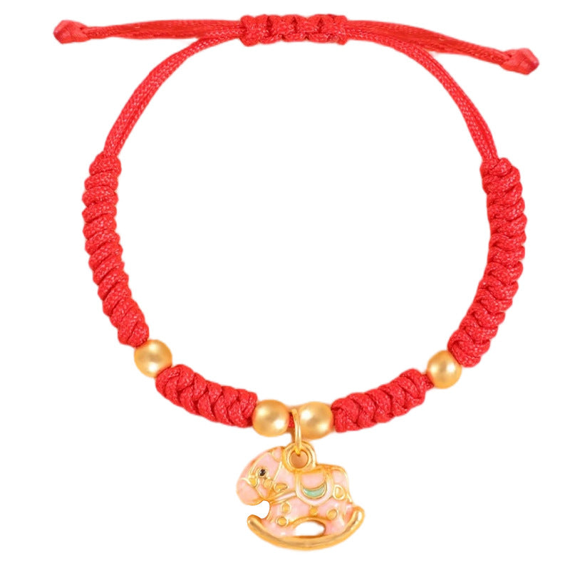 Red String Year of the Horse Love and Luck Bracelet