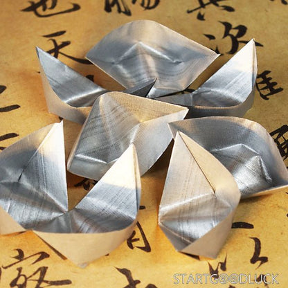 Silver Joss Paper  - Chinese  Silver Ingot-style set for Afterlife Offerings & Cultural Rituals