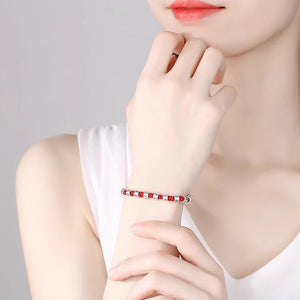 Six-Character Mantra Retro Style Hand-Woven Couple Bracelets 