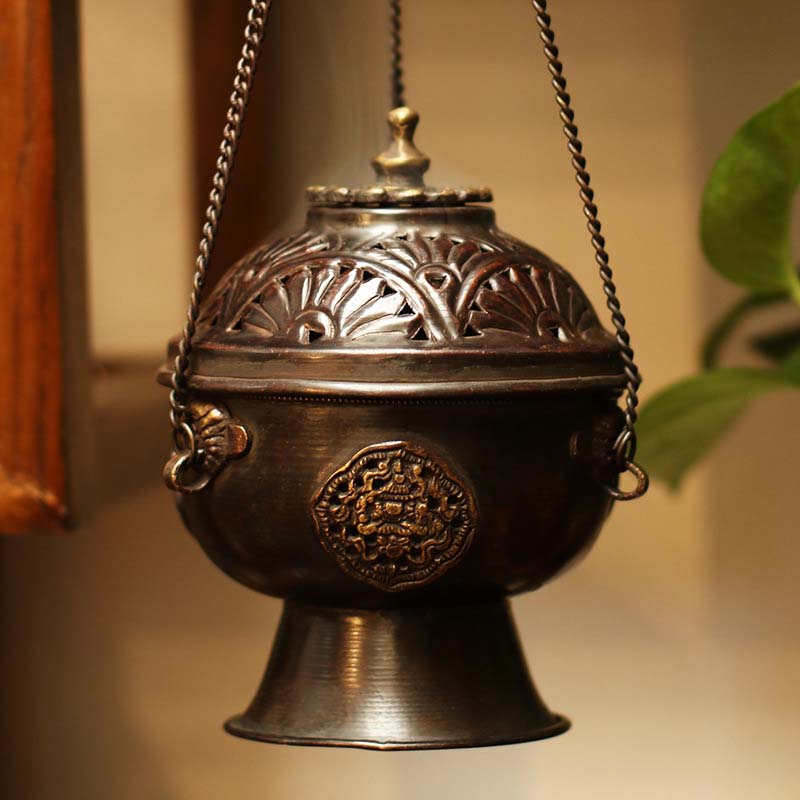 Smoke Offering | Tibetan - Style Copper Incense Burner