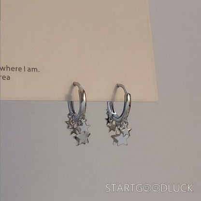 Star String Earrings | 18k Gold Plated Sterling Silver
