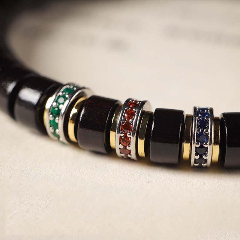 Straight Cut Sandalwood Peace and Tranquility Bracelet