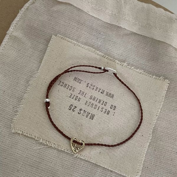 String Bracelet with heart Cute Stackable Bracelets