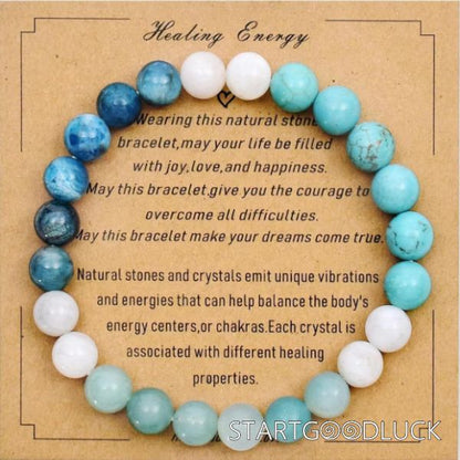Strong Healing Crystal Braceket | Natural Stone Bracelet | The Best Gift For Family