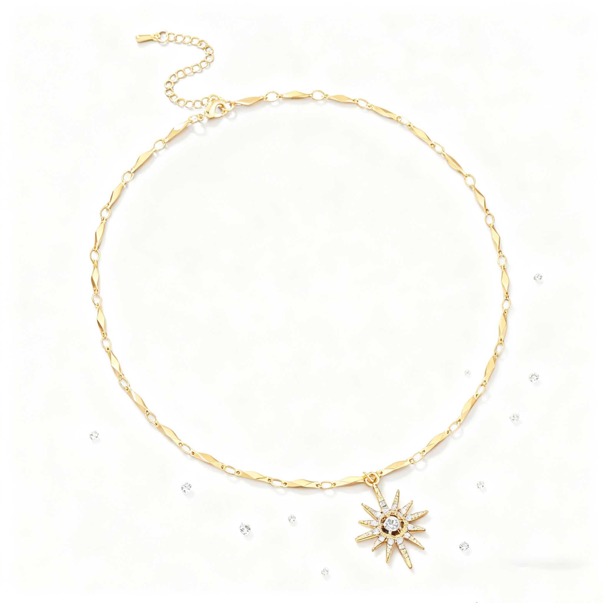 Sunshine pendant Necklace - Fashion Statement Jewelry for Women