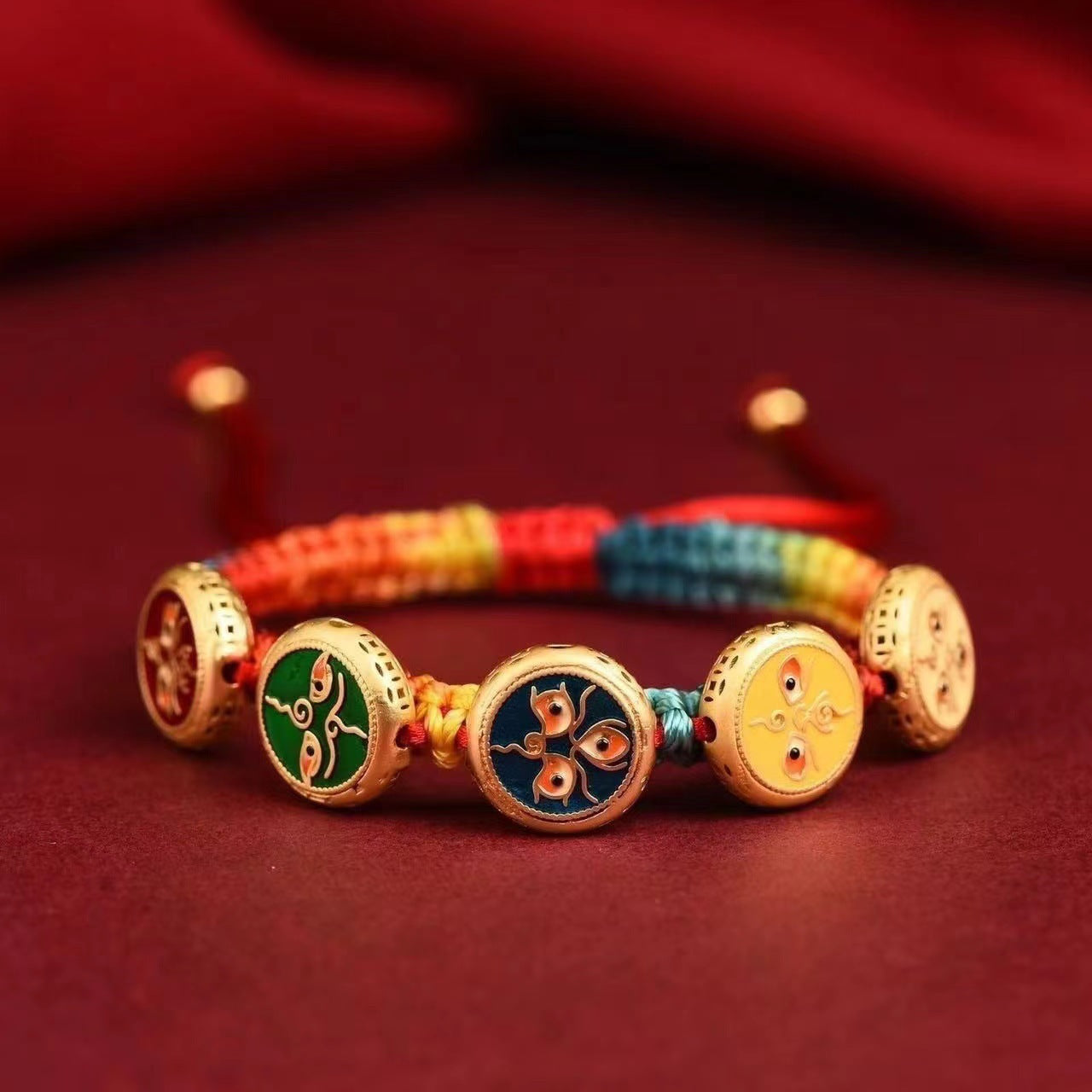 Thangka Hand-Woven Rope Amulet Bracelet