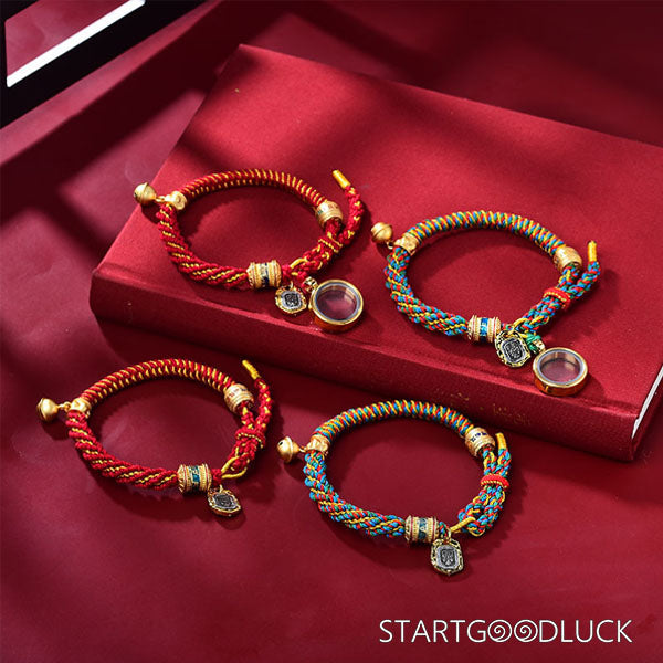 Tibetan-Style Handmade Red String Bracelet | Spiritual Blessing Red String Bracelet - StartGoodLuck