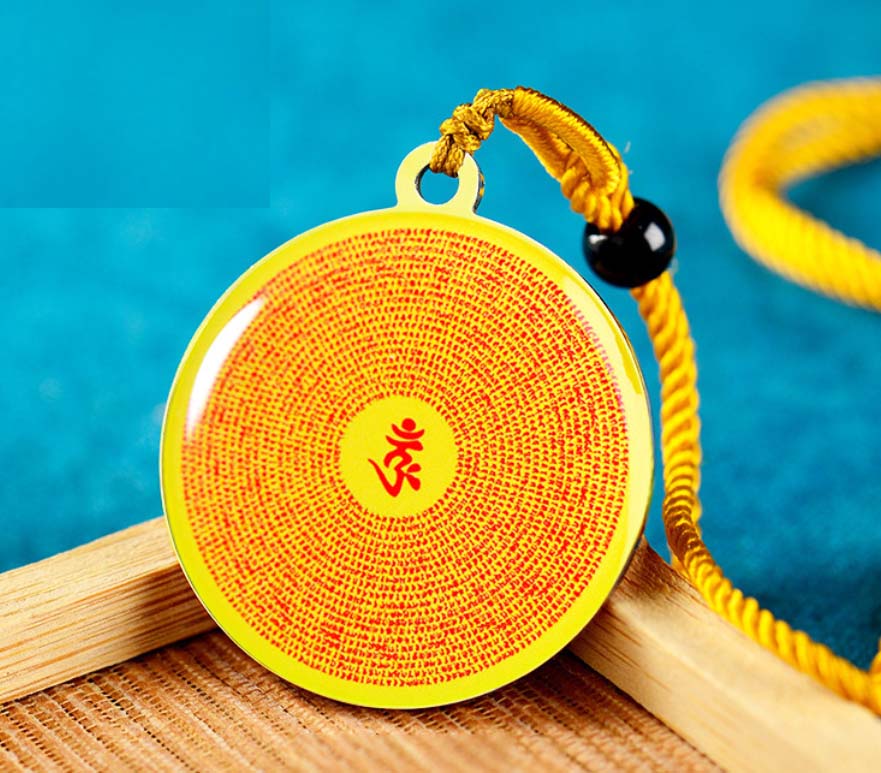 Tibetan Buddhist Necklace: Shurangama Mantra Pendant (Protect & Calm the Mind)