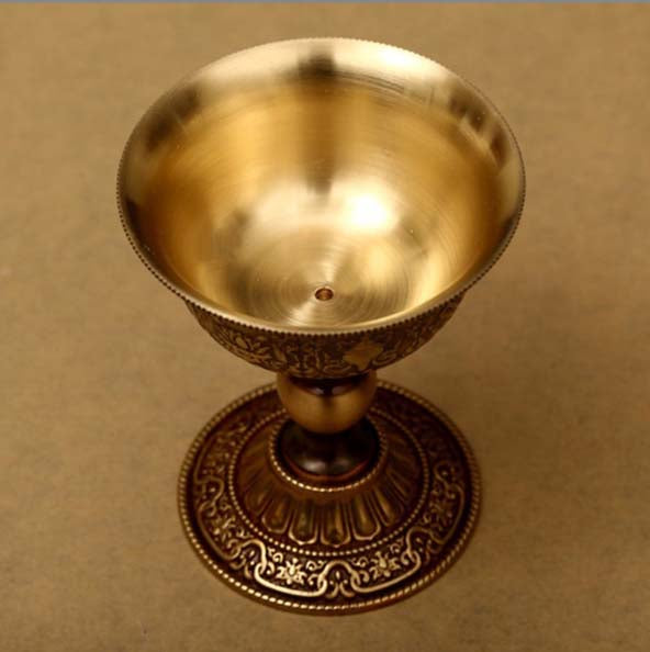 Tibetan Butter Lamp Offering | Exquisite Tibetan Patterns Decoration