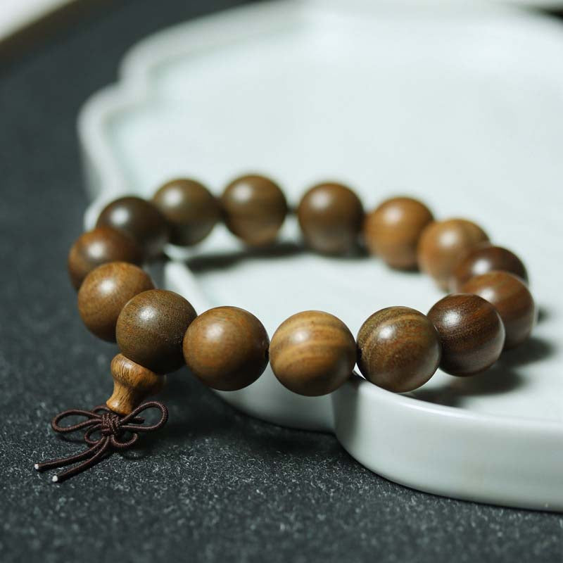 Tibetan Green Sandalwood Bracelet: Natural Calm, Sacred Protection