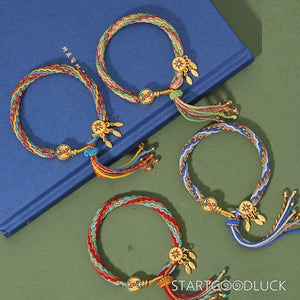 Tibetan Handmade Reincarnation Bracelet: Grants Wishes, Calms Mind & Attracts Prosperity - StartGoodLuck