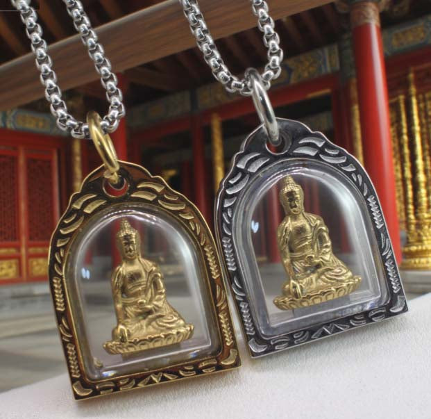 Tibetan Buddhist Amulet | Shakyamuni Buddha: Peace Protection & Enlightenment Guidance (Blessed by Senior Monks)
