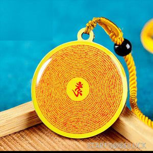 Tibetan Buddhist Necklace: Shurangama Mantra Pendant (Protect & Calm the Mind) - StartGoodLuck