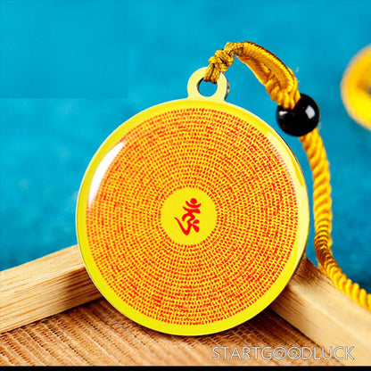 Tibetan Buddhist Necklace: Shurangama Mantra Pendant (Protect & Calm the Mind) - StartGoodLuck