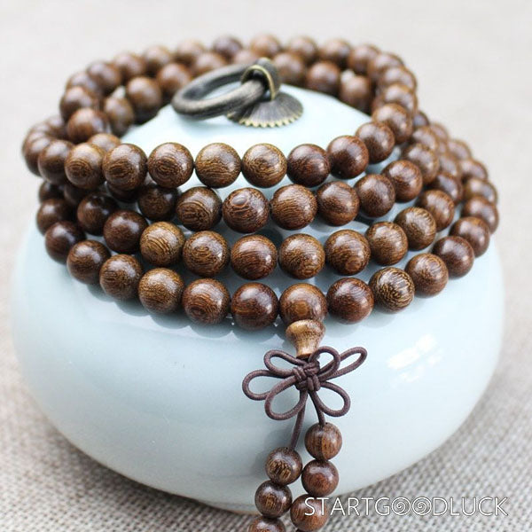 Tibetan Buddhist Sandalwood Mala: Calm the Mind, Connect to Spirit - StartGoodLuck