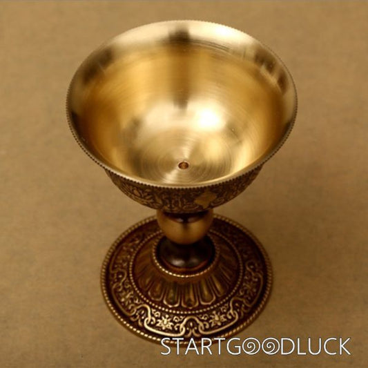 Tibetan Butter Lamp Offering | Exquisite Tibetan Patterns Decoration