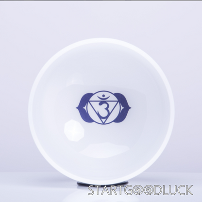 Tibetan Crystal Singing Bowls Handmade Seven-Color  | Mental Healing