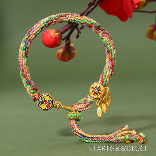 Tibetan Handmade Reincarnation Bracelet: Grants Wishes, Calms Mind & Attracts Prosperity - StartGoodLuck